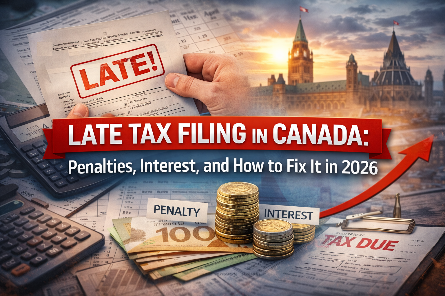 Late Tax Filing in Canada: Penalties, Interest, and How to Fix It in 2026