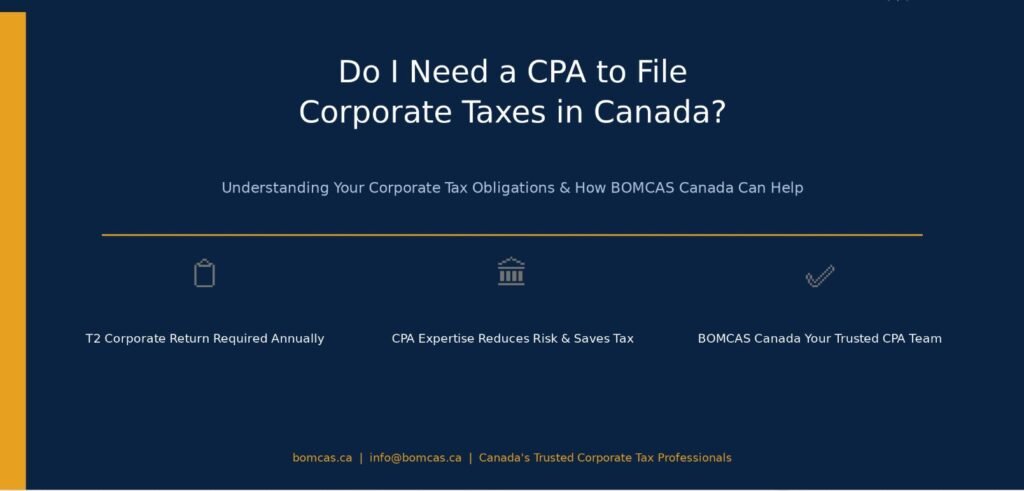 Do I need a CPA to file corporate taxes in Canada.
