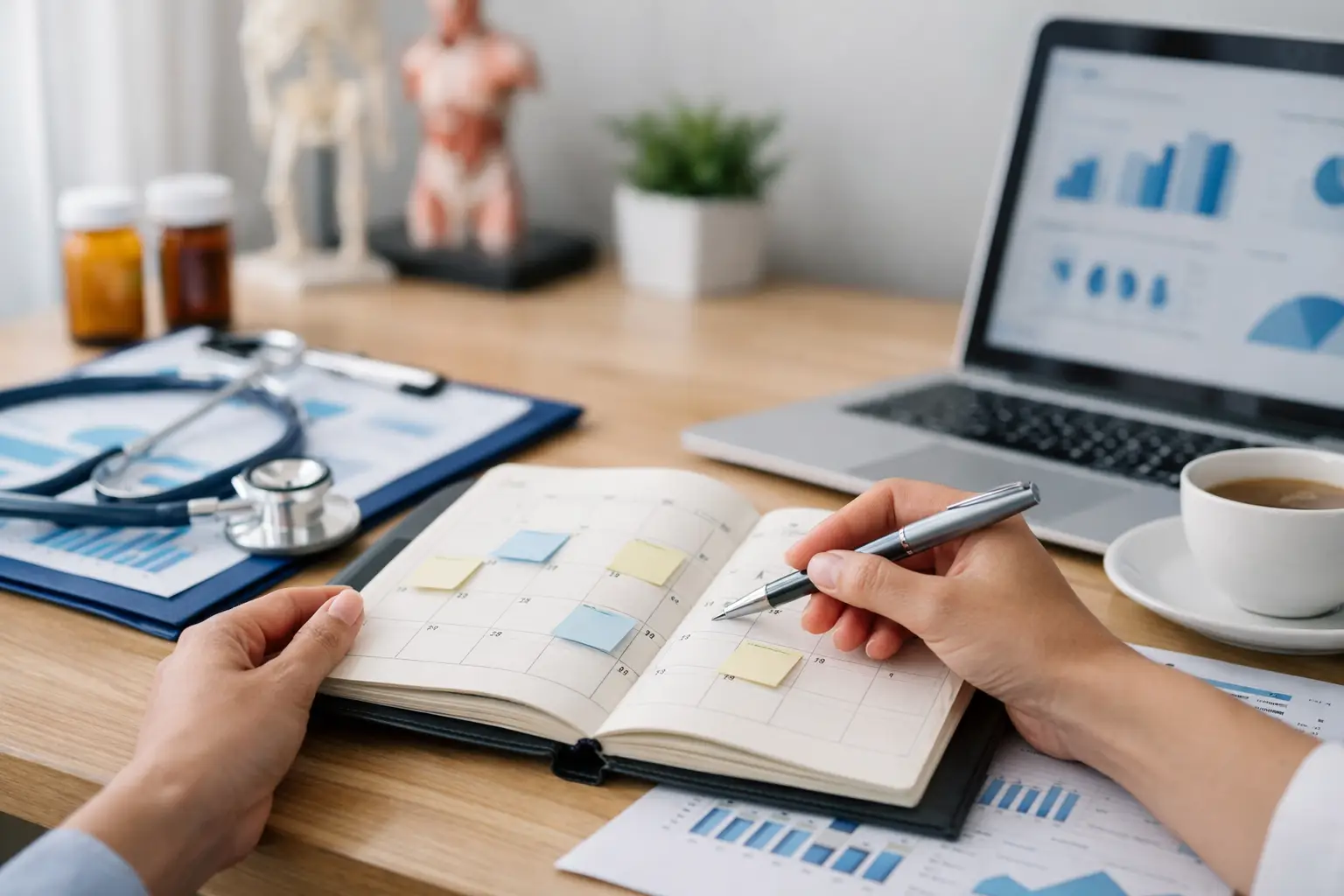 Medical Practice Bookkeeping Example: Monthly View
